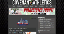 Desktop Screenshot of covenantathletics.org